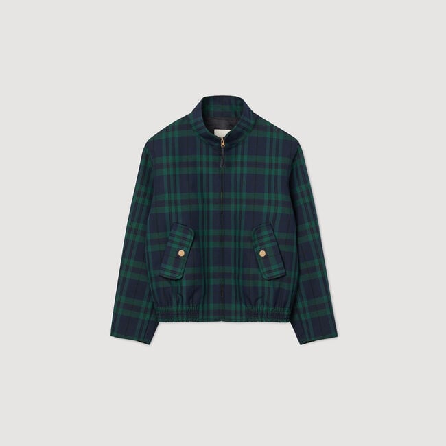 Karierte Jacke